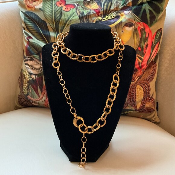 35" gold plated necklace - Picture 3 of 8